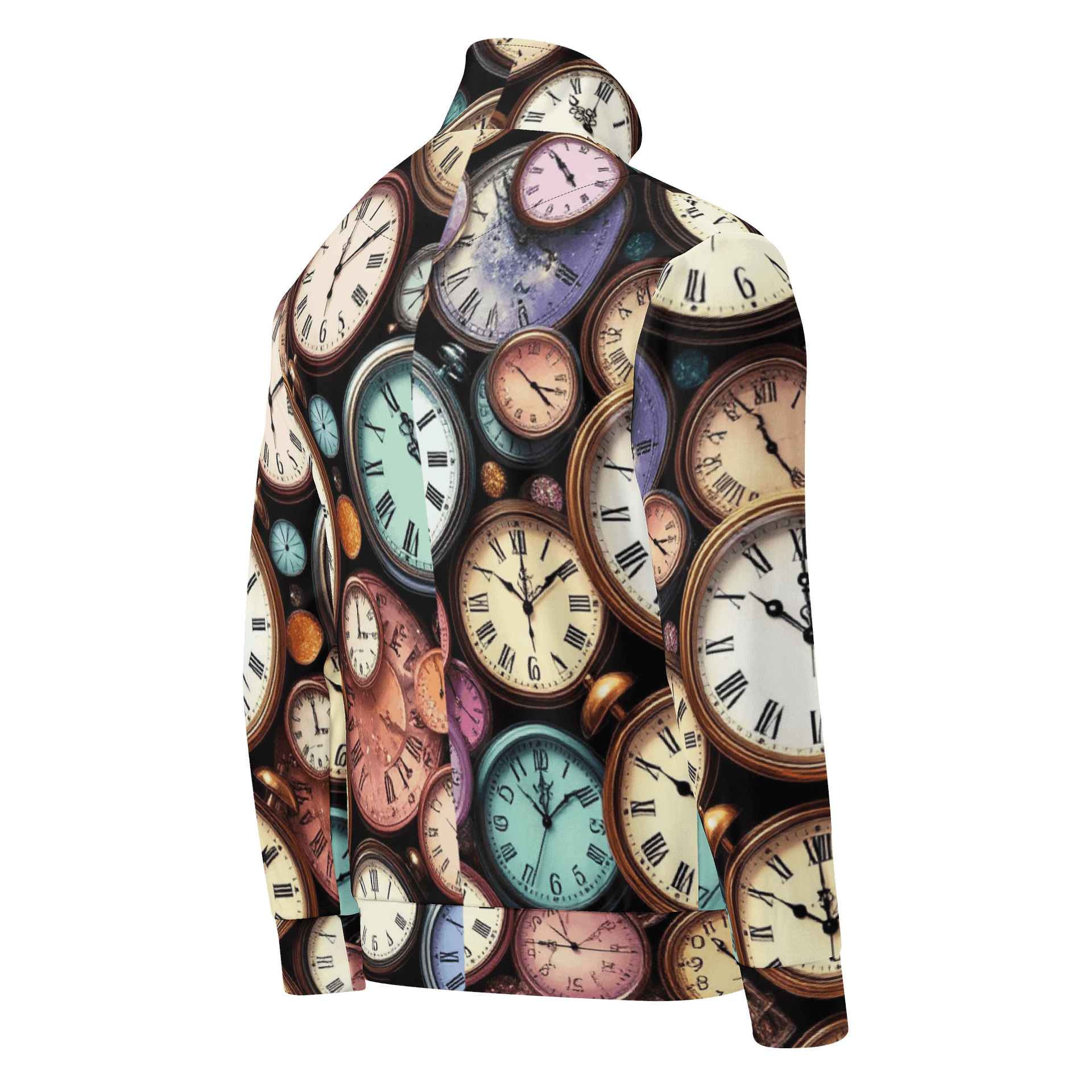 Vintage Pocket Watch Print Unisex Track Jacket product image (2)