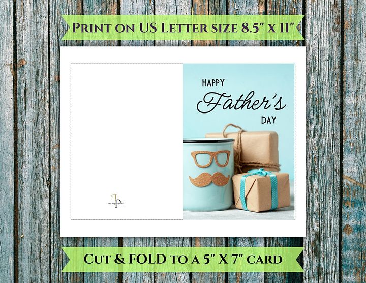 Glasses & Moustache Father's Day Card product image (2)