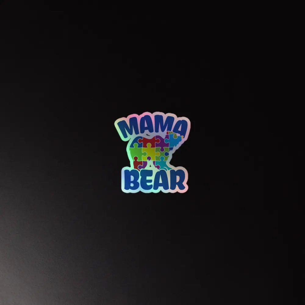 Mama Bear Holographic Sticker product image (2)