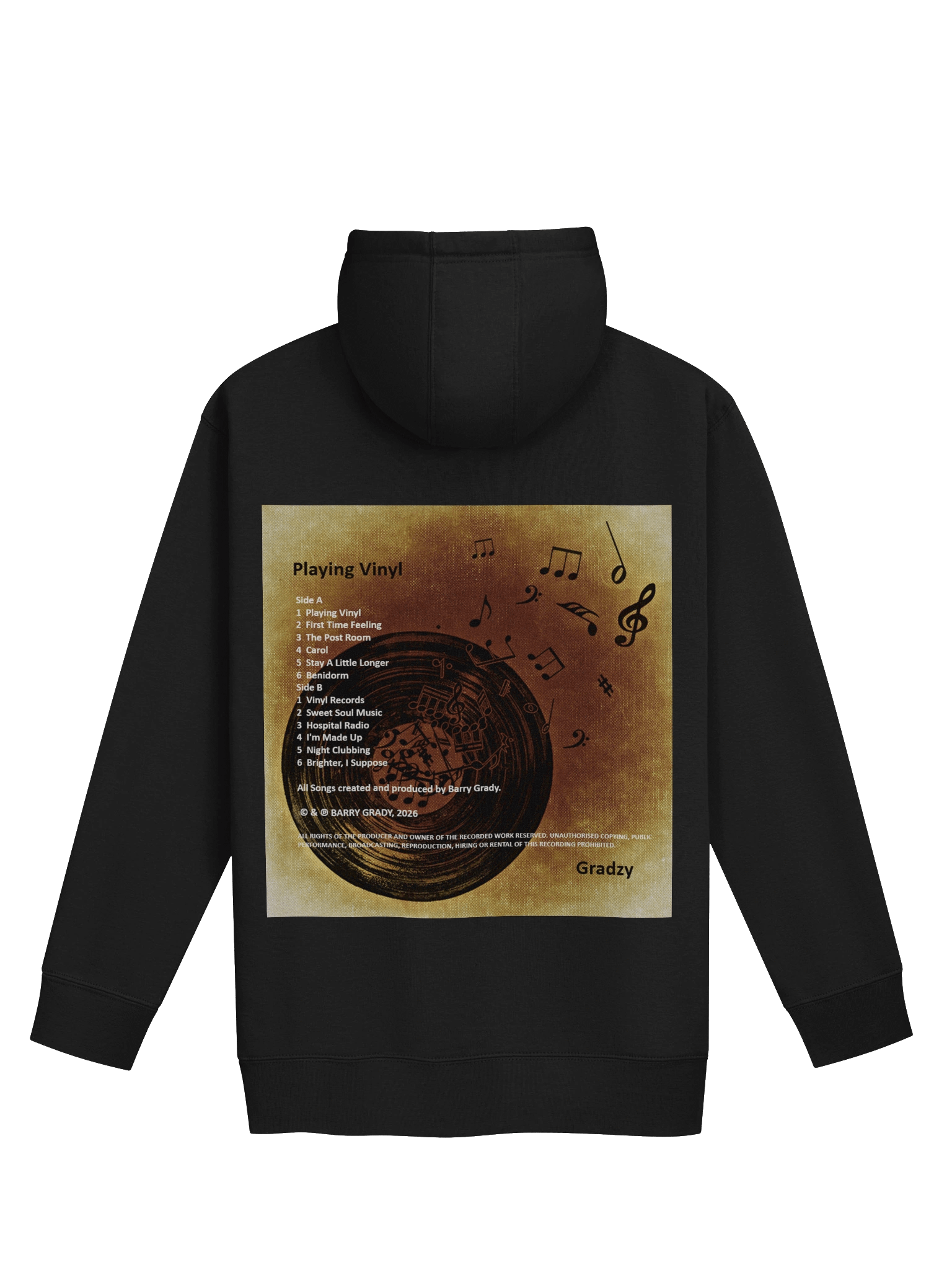 'Playing Vinyl' Hoodie product image (12)