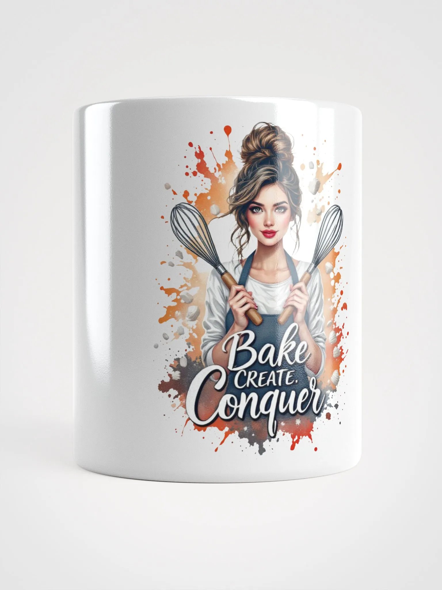 Bake, Create, Conquer White Mug product image (14)