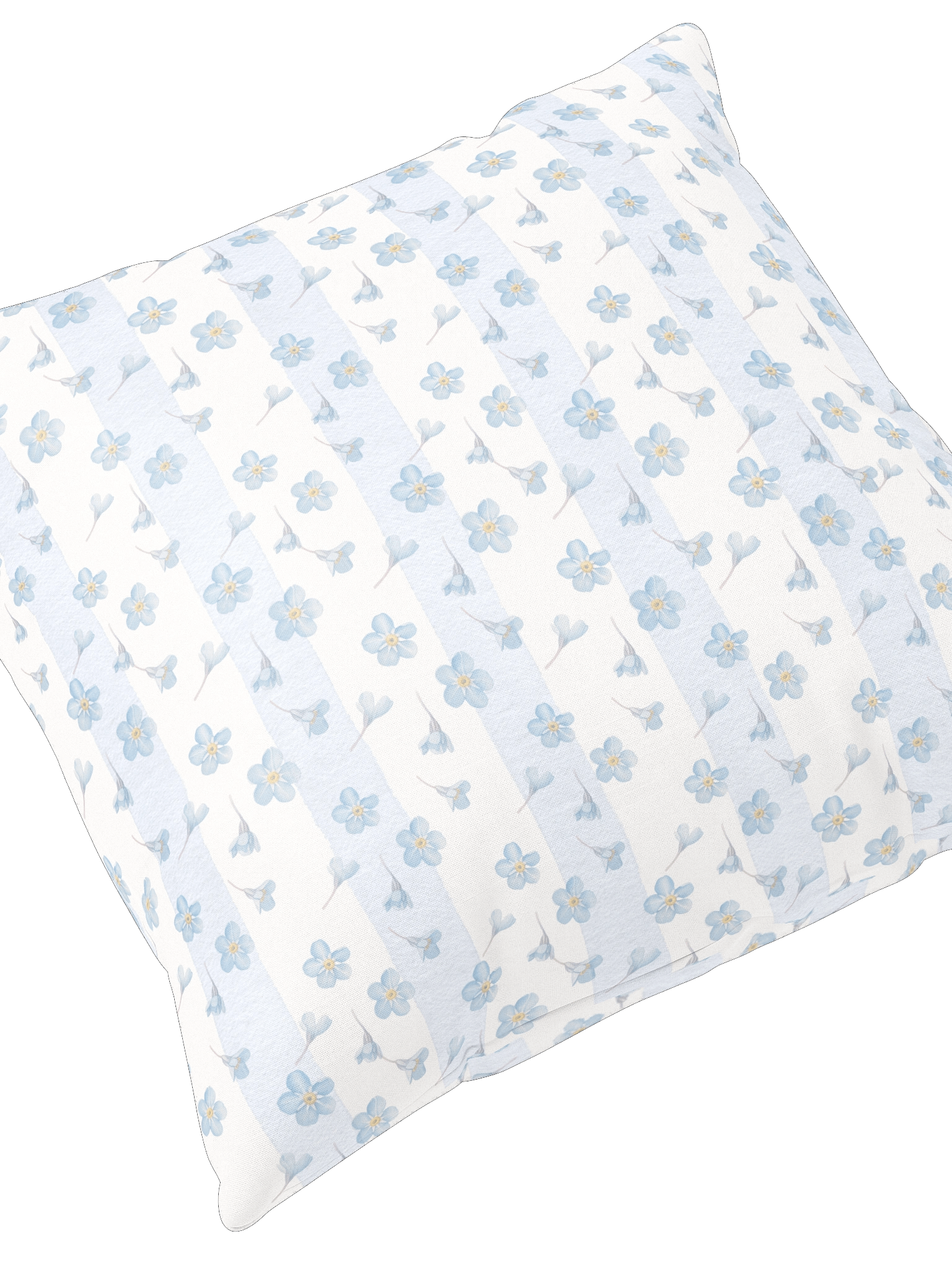 Forget-Me-Not Heirloom Pillow Floral Stripes Pattern product image (5)