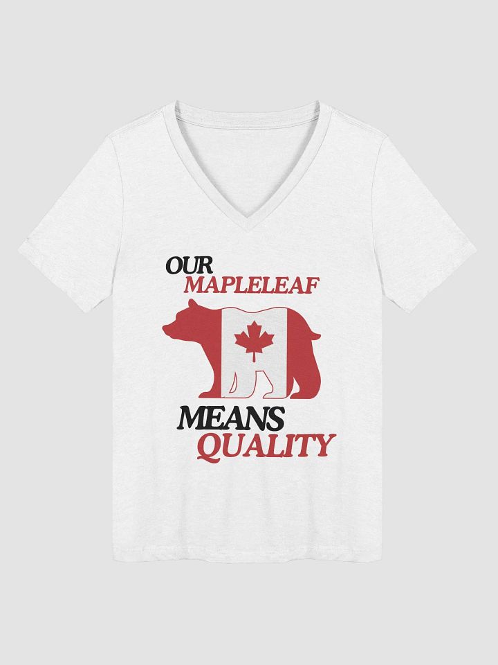 Canadian Bear Mapleleaf Relaxed V-Neck T-Shirt product image (11)