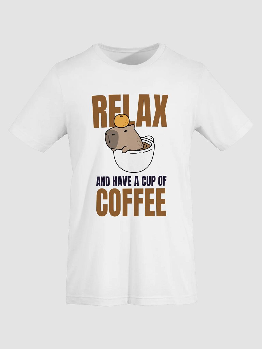 Relax, Have a Cup of Coffee – Capybara Chill Tee product image (5)