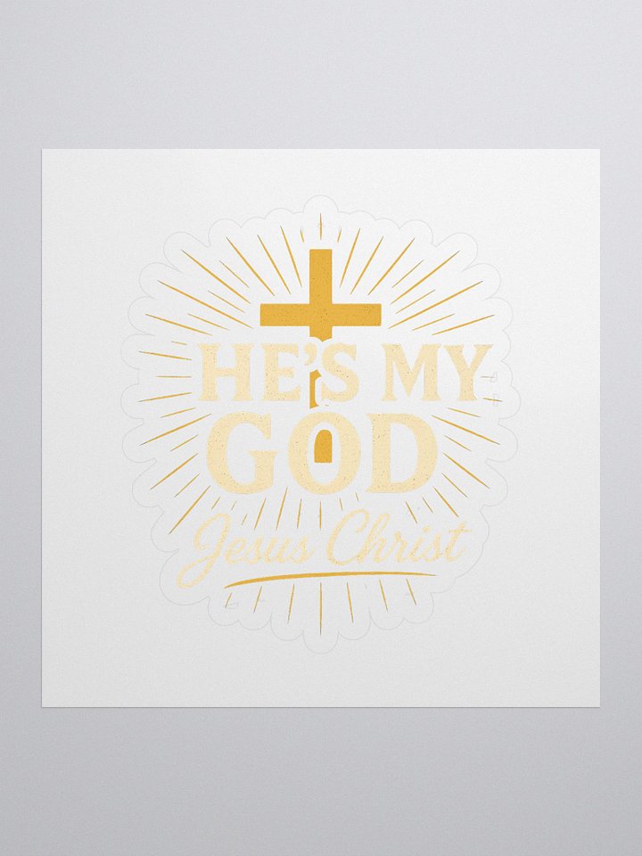 Radiant Cross Kiss Cut Stickers product image (1)
