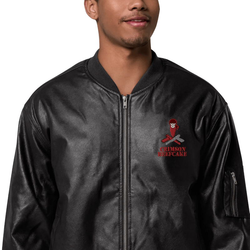 CrimsonBeefJacket (Faux Leather)