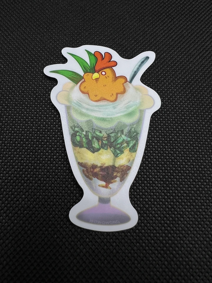 Zodiac Drinks - Three Color Rooster Dessert - Sticker product image (1)