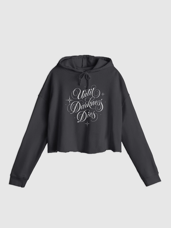 Until Darkness Dies (simple design) Women’s Lightweight Cropped Hoodie product image (2)