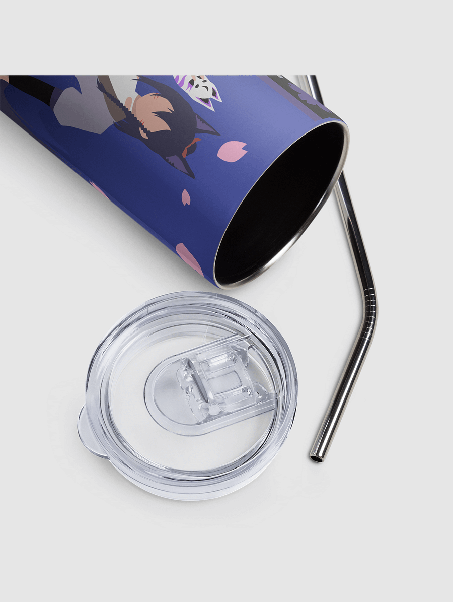 Stainless steel tumbler - Standard | Dark Mode | Blue Fade product image (3)
