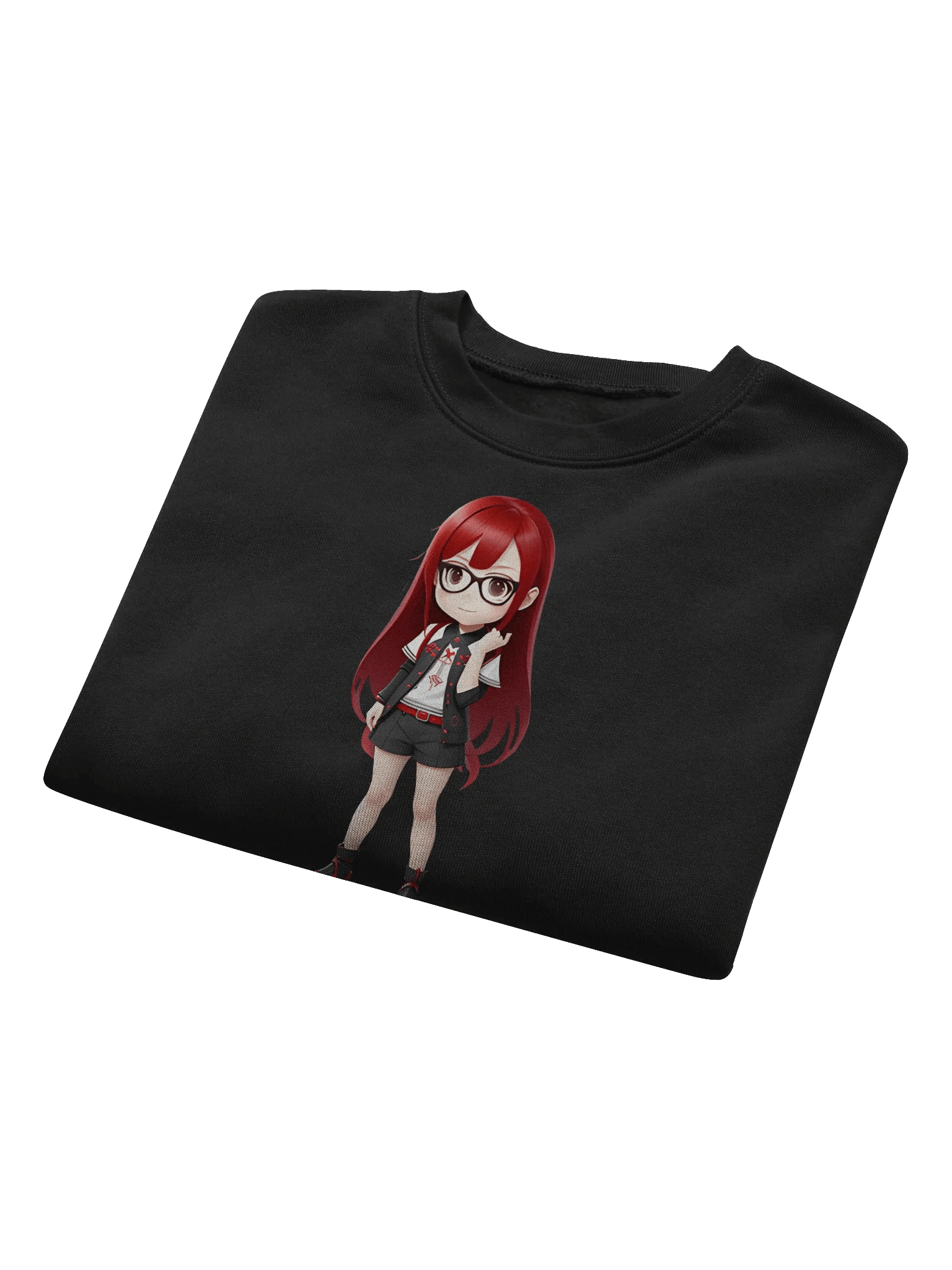 (Red CHIBI) K Crop Sweatshirt product image (8)