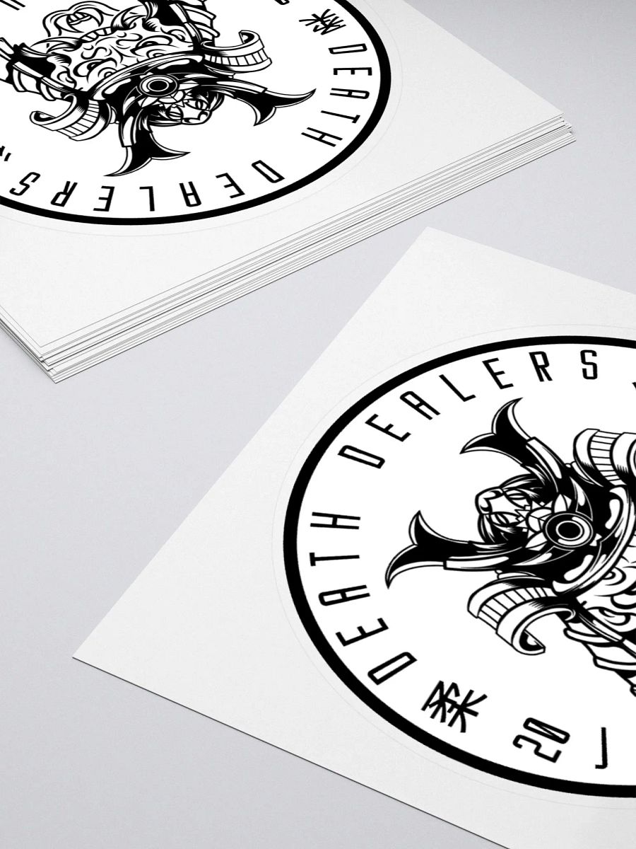Death Dealers - Round Logo (White And Black) Sticker product image (5)