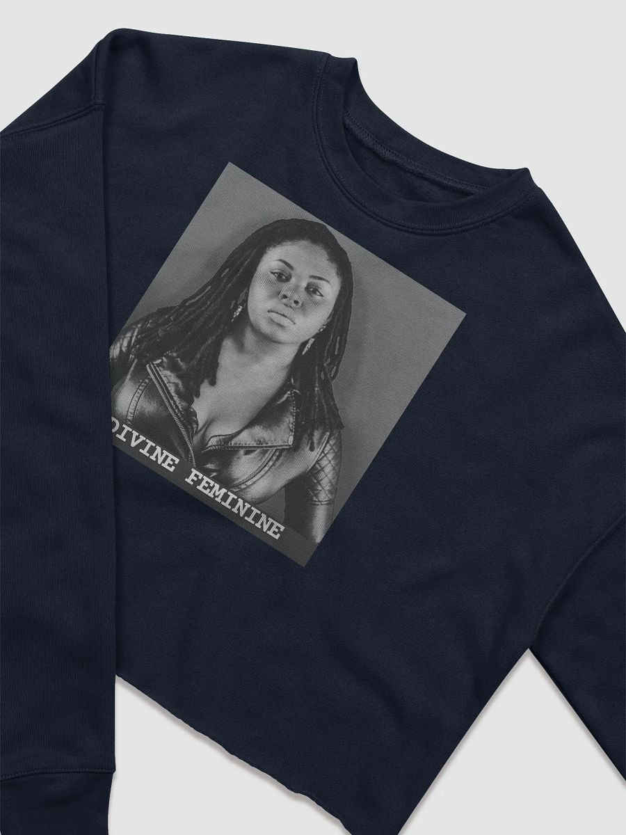 Divine Feminine Navy Crop Sweatshirt product image (3)