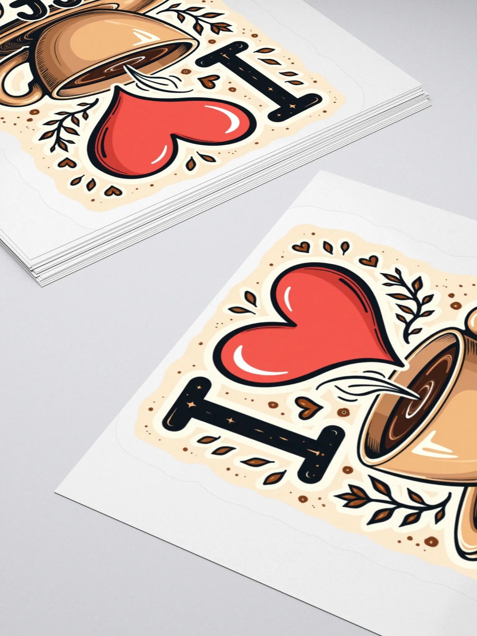 I Heart Coffee Sticker Set product image (11)