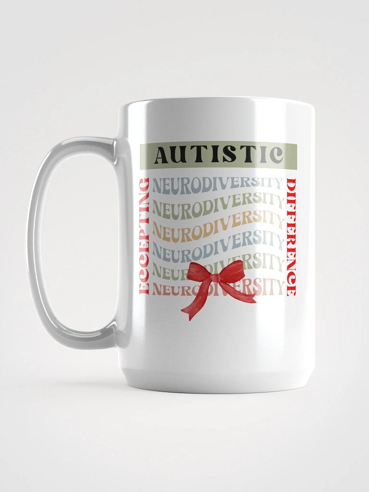Neurodiversity, Accepting Autistic Difference White Glossy Ceramic Mug product image (1)
