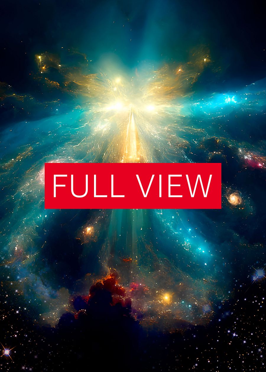 Heaven's Gate #1.1 — vibrant space poster, ethereal yoga print, abstract art, spiritual wall decor, aura poster, astrology poster, astronomy poster product image (3)