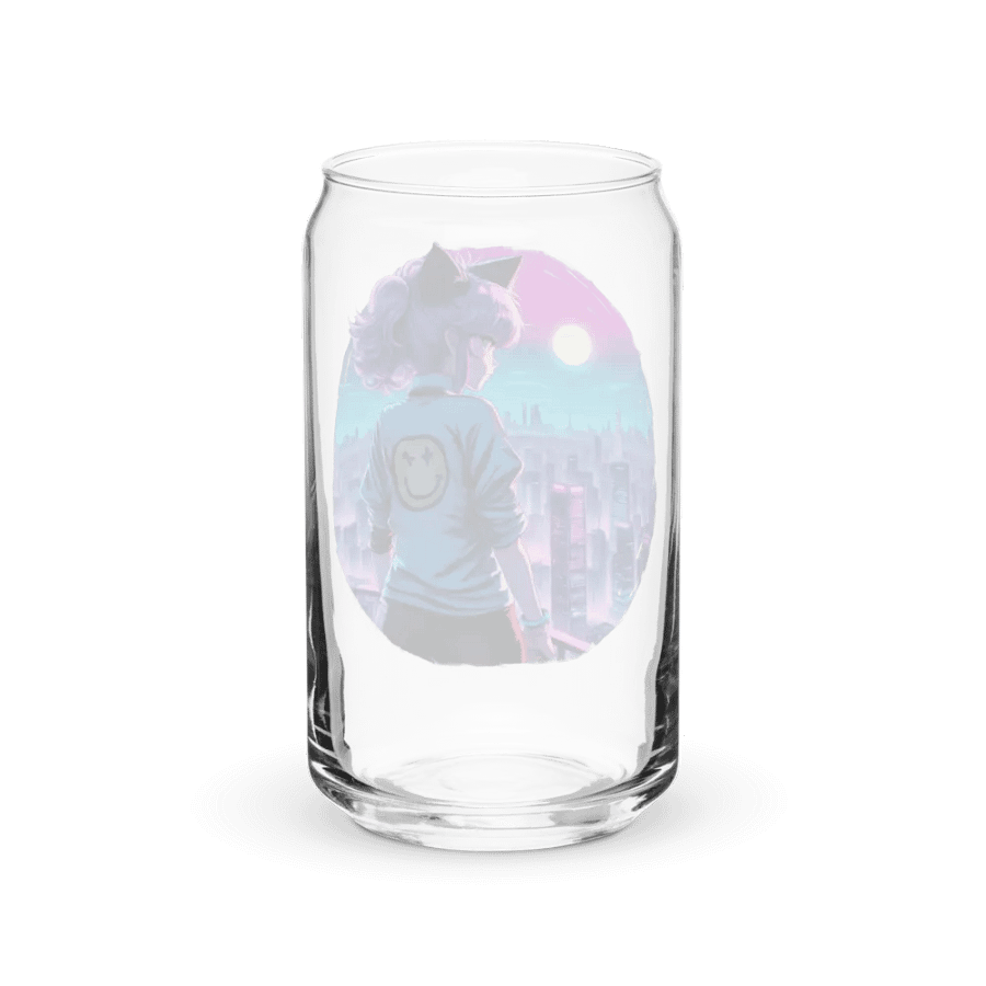 Anime Catgirl Rooftop Cool Can Drinking Glas product image (38)
