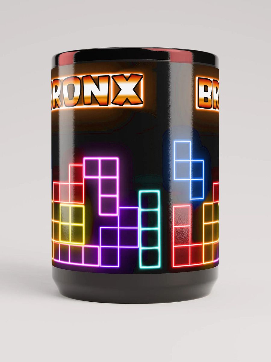Bronx Neon Retro 15oz Black Glossy Mug product image (5)