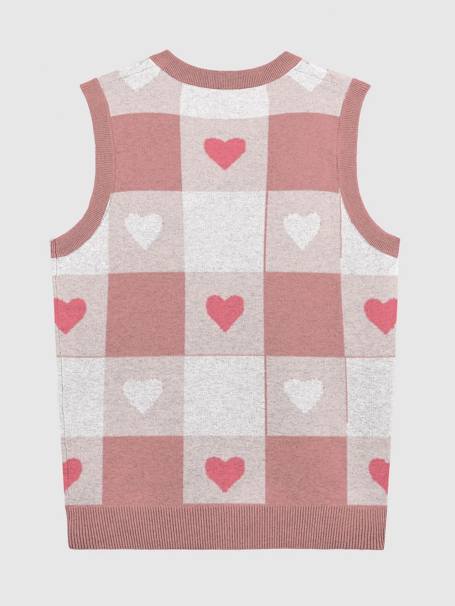 TeddyChan Plaid Vest - Pink product image (8)