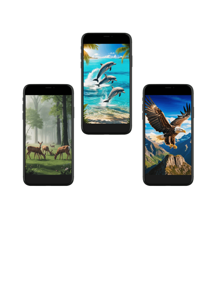 Wild Serenity: Nature-Inspired Phone Wallpaper product image (1)