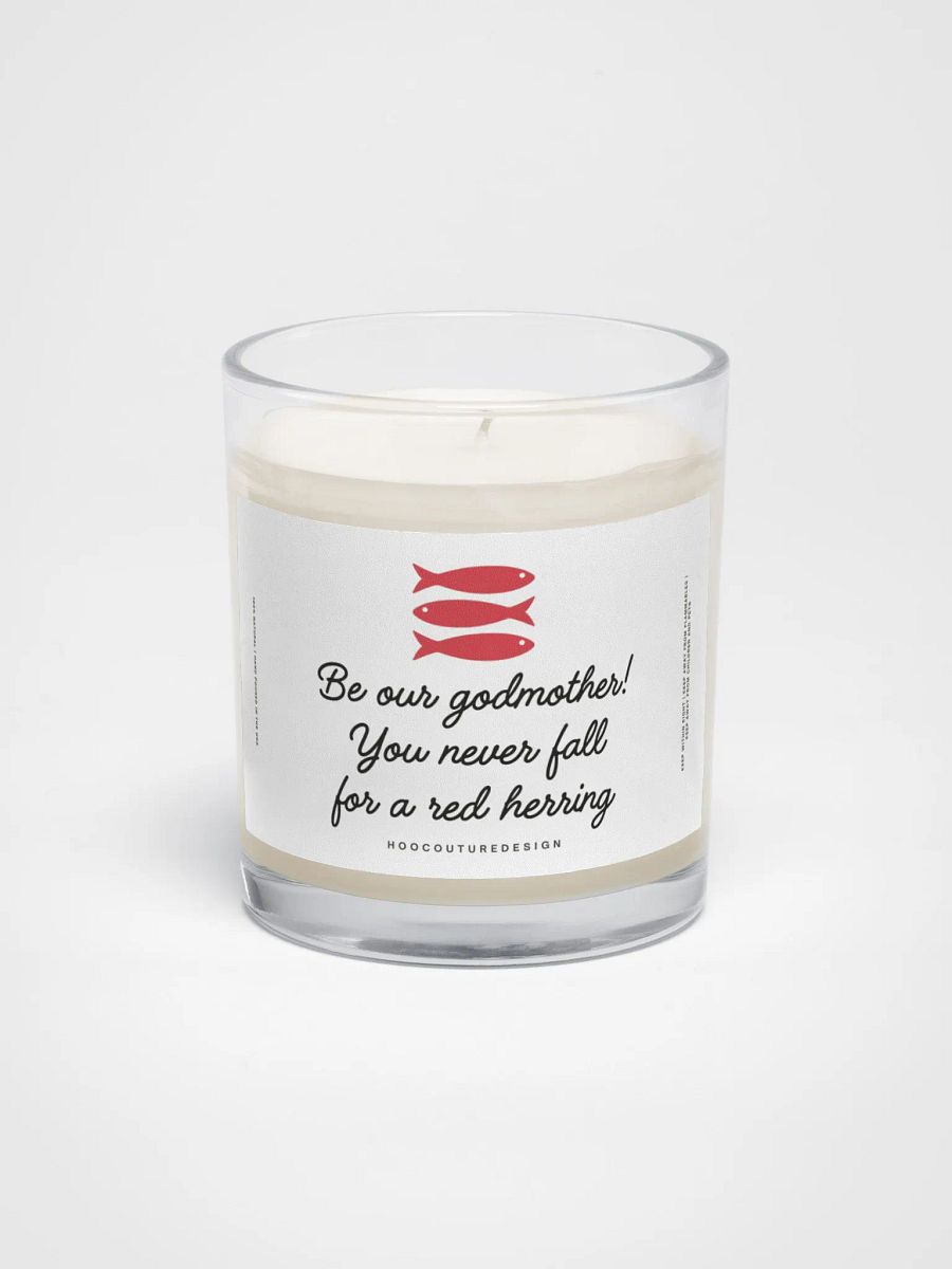 Funny gift for a godmother - Red herring - Soy wax vegan candle product image (2)