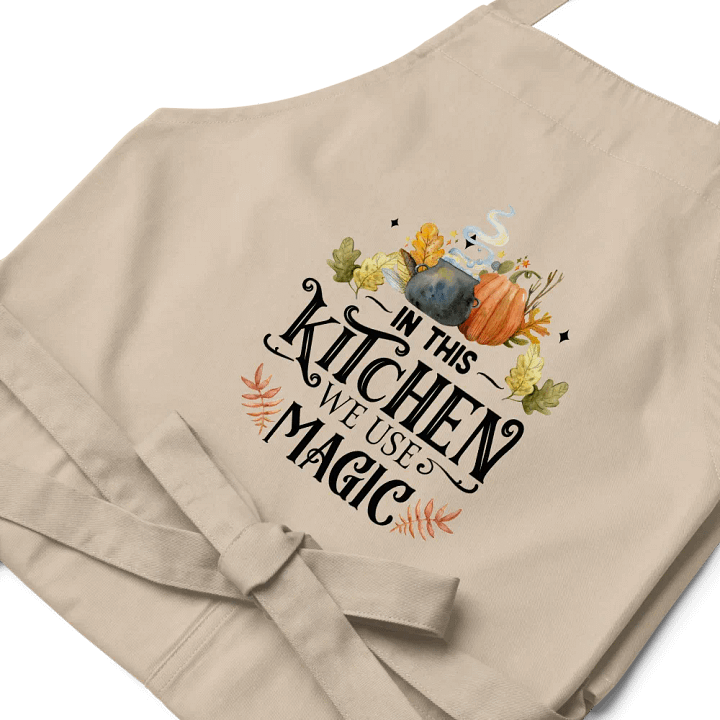 In This Kitchen We Use Magic APRON - Witchy, Kitchen Witch, Magic Kitchen Gift product image (1)