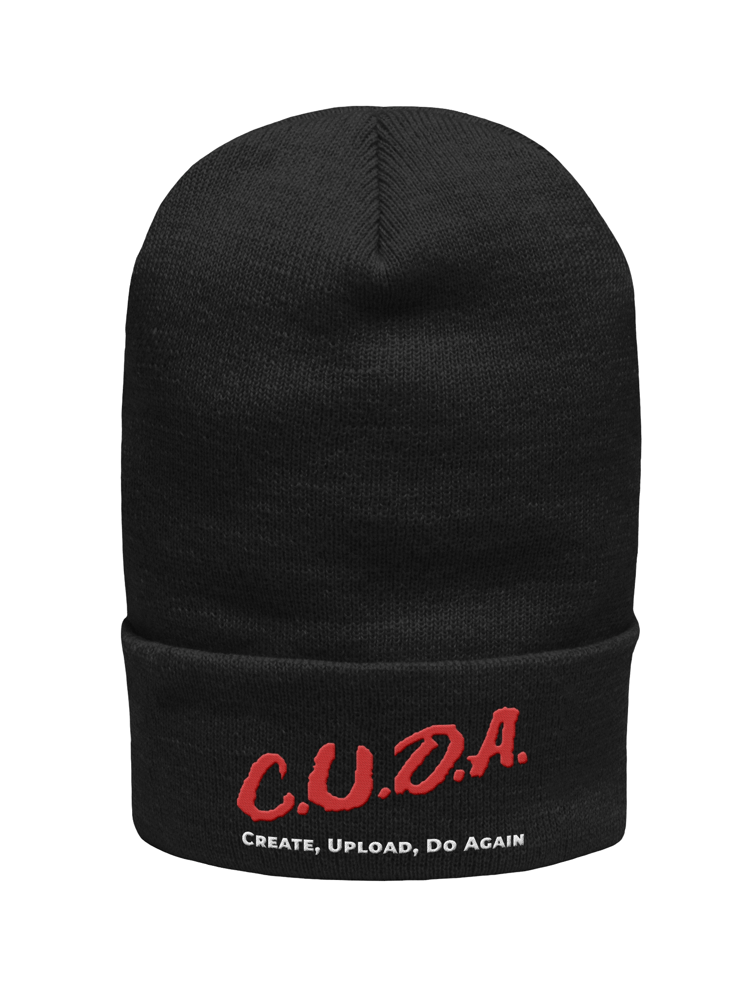C.U.D.A. Red Cursive Beanie product image (5)