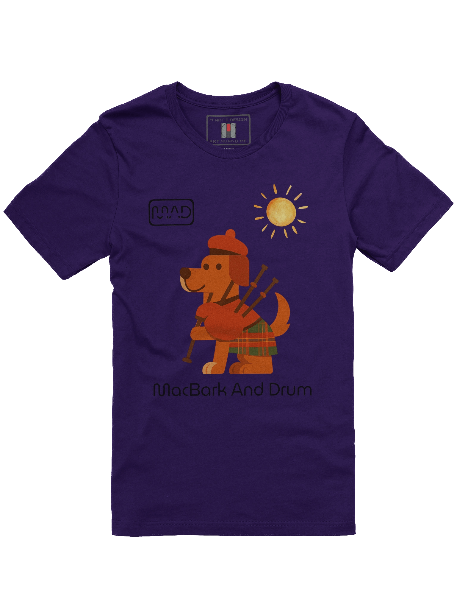 Highland Howler – Kilted Pup Tee – MAD Style - M-Art & Design product image (2)