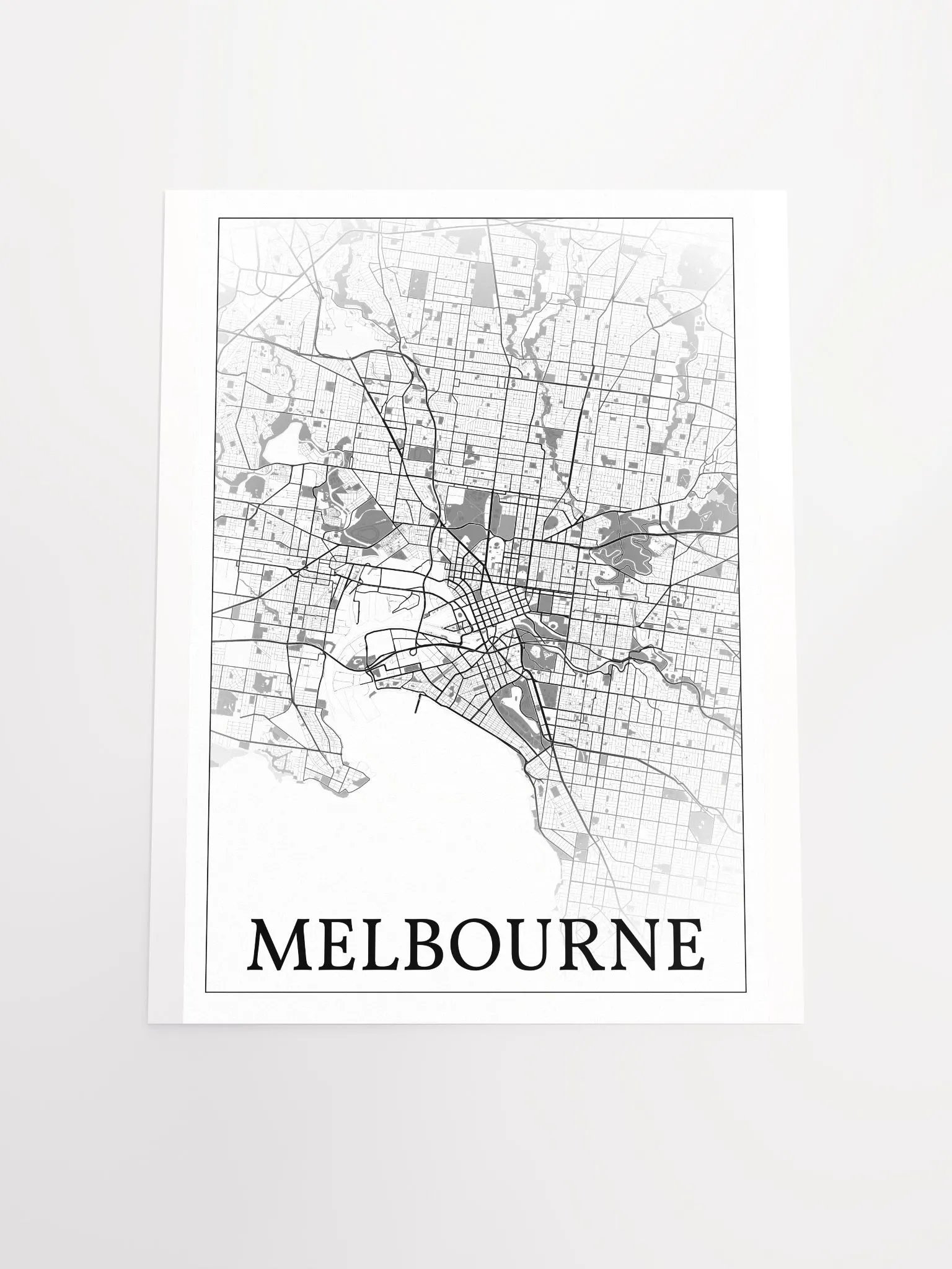 Melbourne, Australia, city map print product image (16)