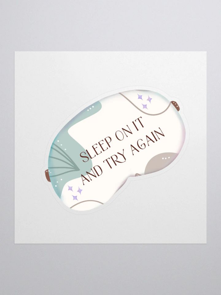 Fresh Start Sleep Mask Sticker product image (2)