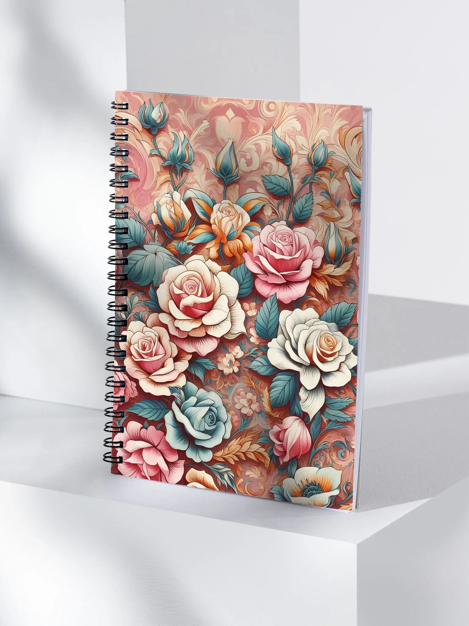 Royal Floral Spiral Notebook product image (4)