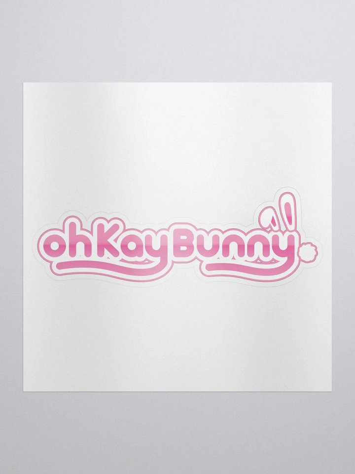 ohKayBunny Logo Sticker product image (1)