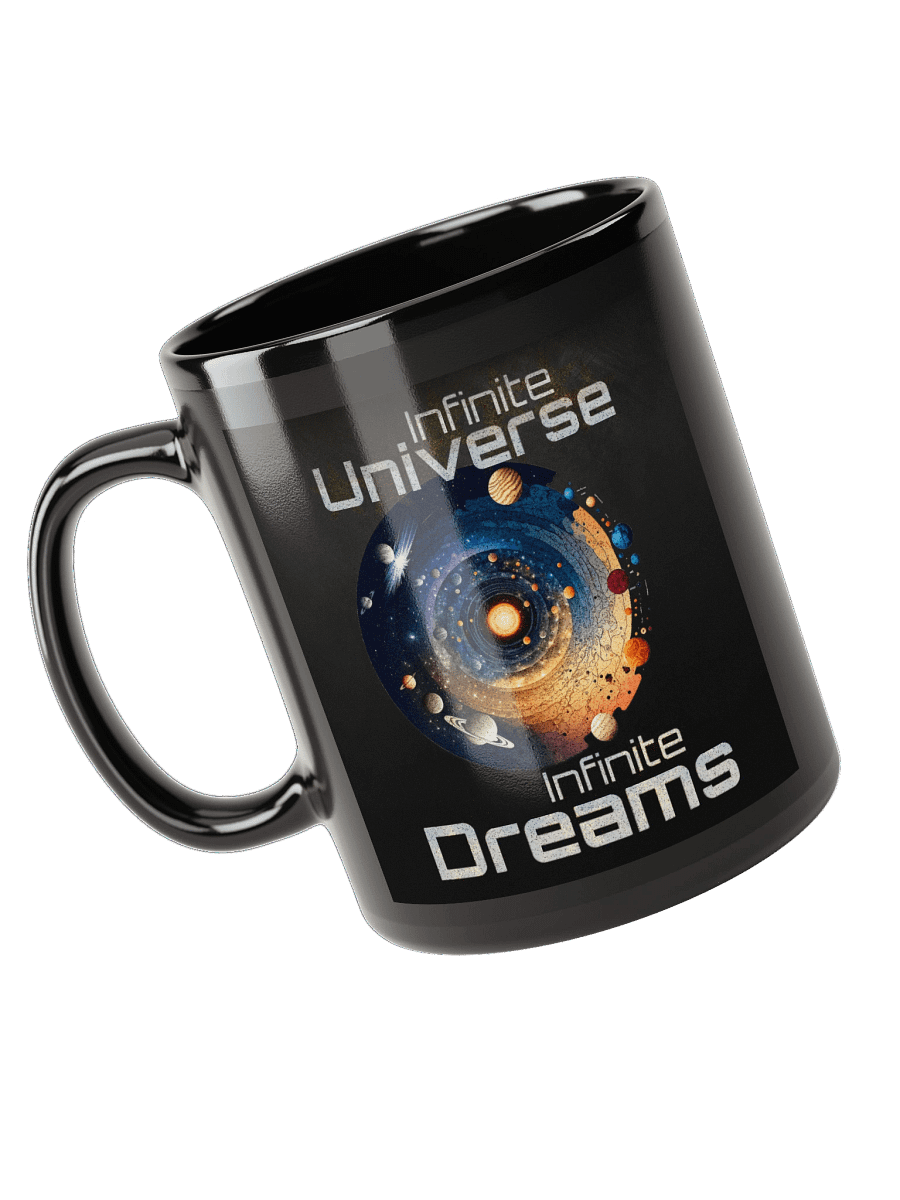 Cosmic Horizons Infinite Universe Infinite Dreams - Black Glossy Mug product image (3)
