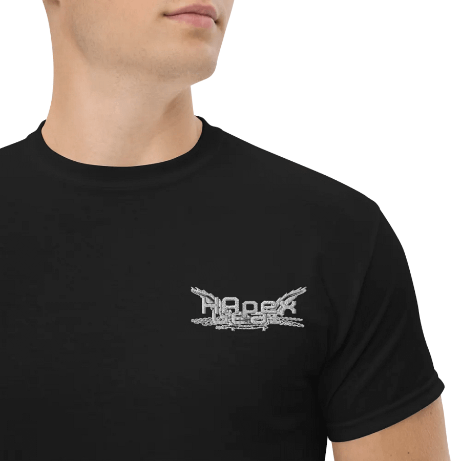 Heavyweight T-Shirt - Embroidered - White HApex Gear Black Logo product image (10)