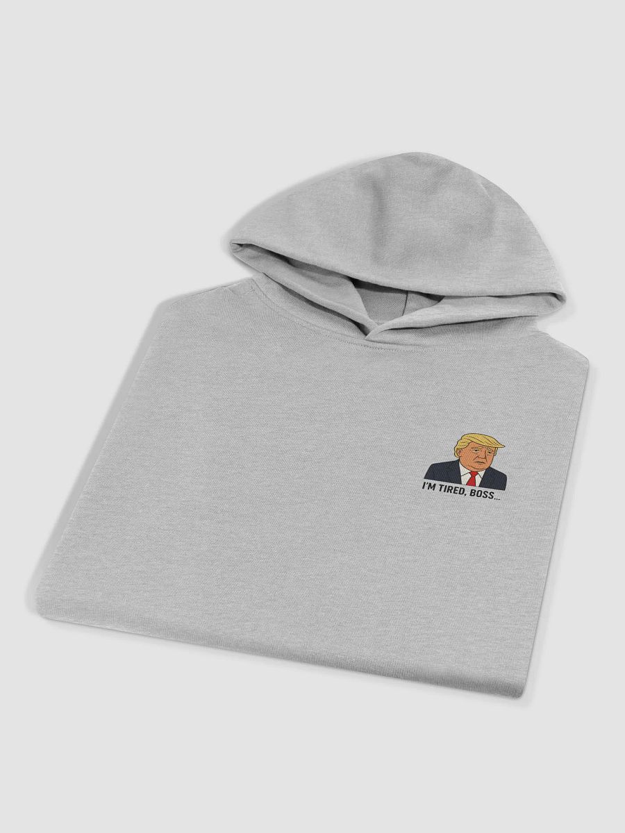 "I'm tired boss..." Grey Hoodie product image (3)