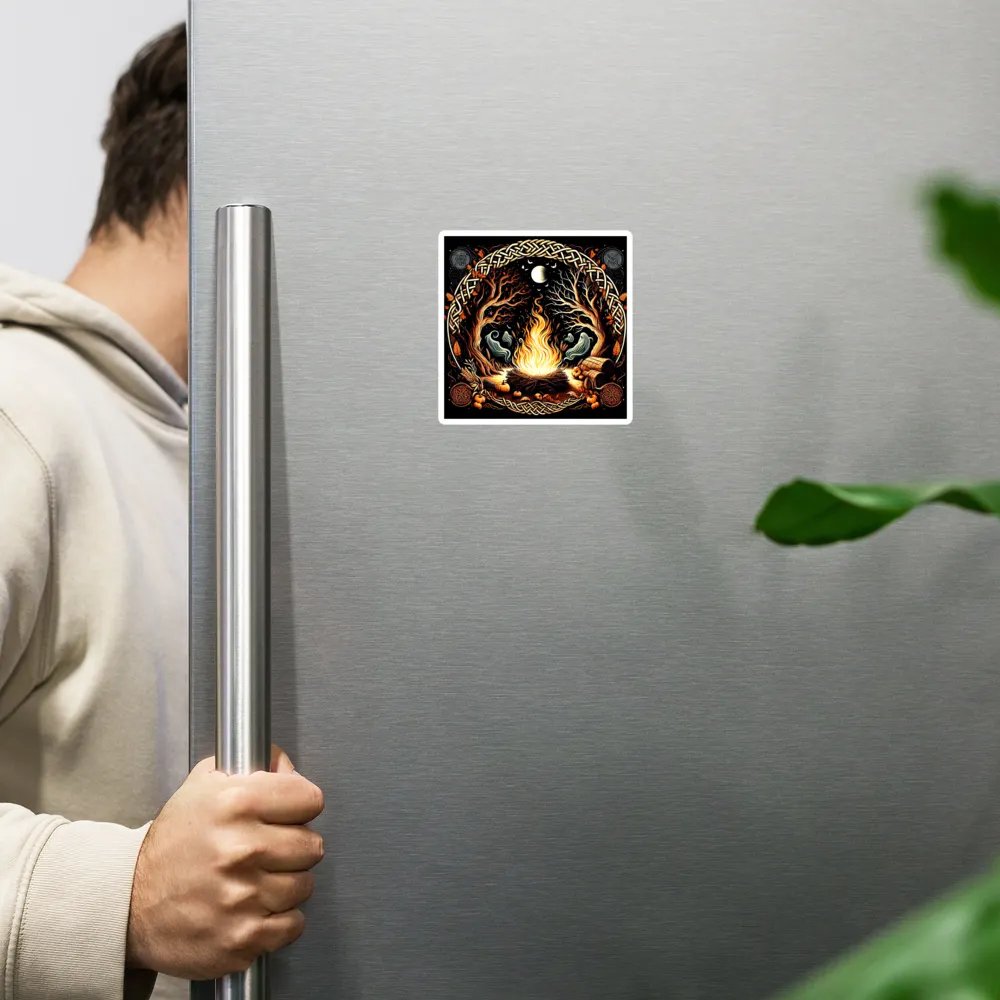 Samhain / Halloween 'Spirits' Die Cut, Slimline, Fade Proof Magnets product image (6)