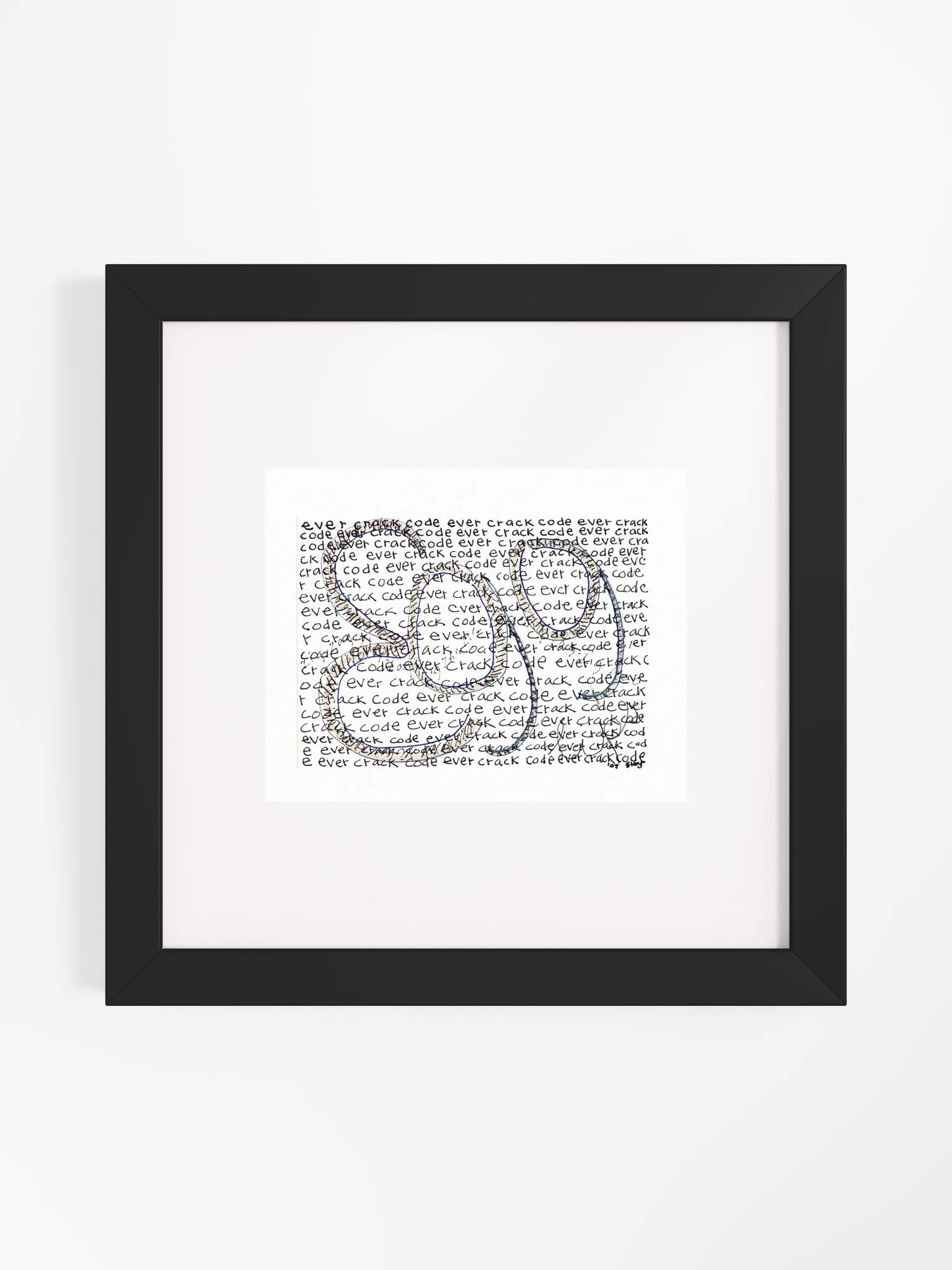 ever crack code egg Panel Card Print Framed product image (2)
