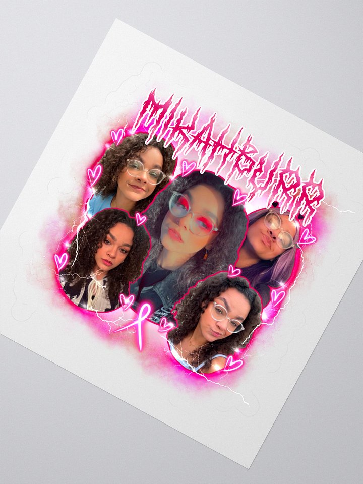 Mikah's Fighting Era 2025 Kiss Cut Stickers product image (2)