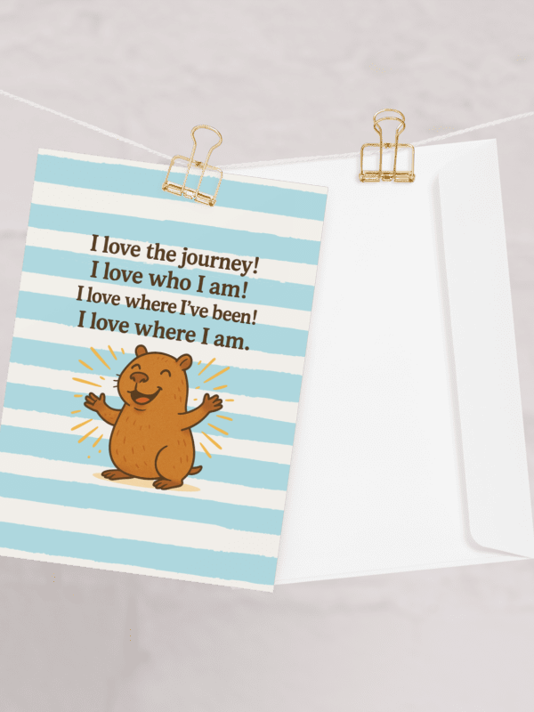 I Love The Journey Cappy - Card product image (2)