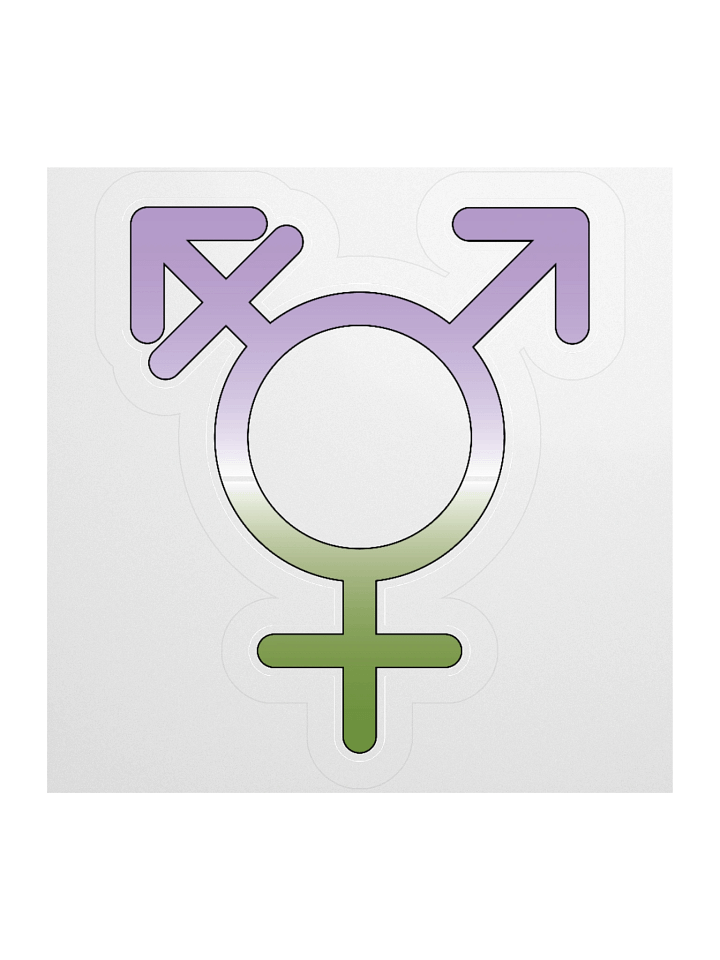 Genderqueer Transgender Symbol Sticker product image (1)