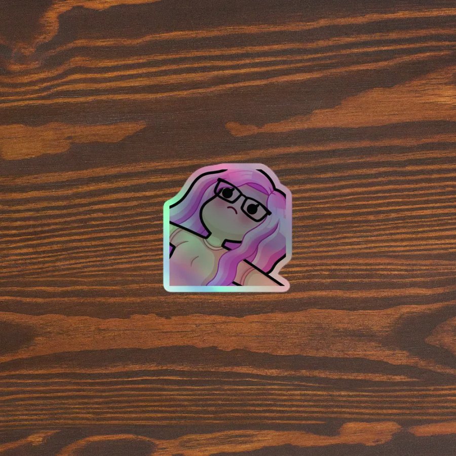 Holographic Over It Sticker product image (3)