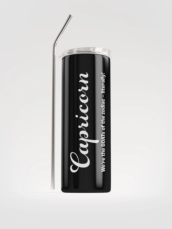 Capricorn Zodiac Stainless Steel Tumbler: Embrace Your Sign with Eco-Friendly Style! product image (1)