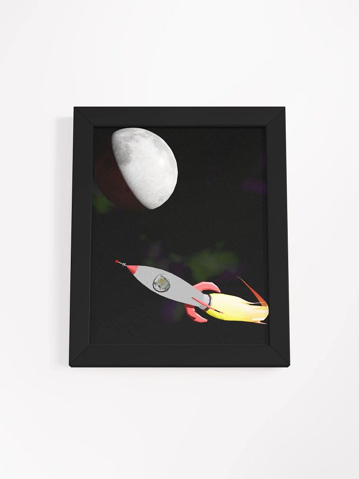 to the moon framed poster product image (5)