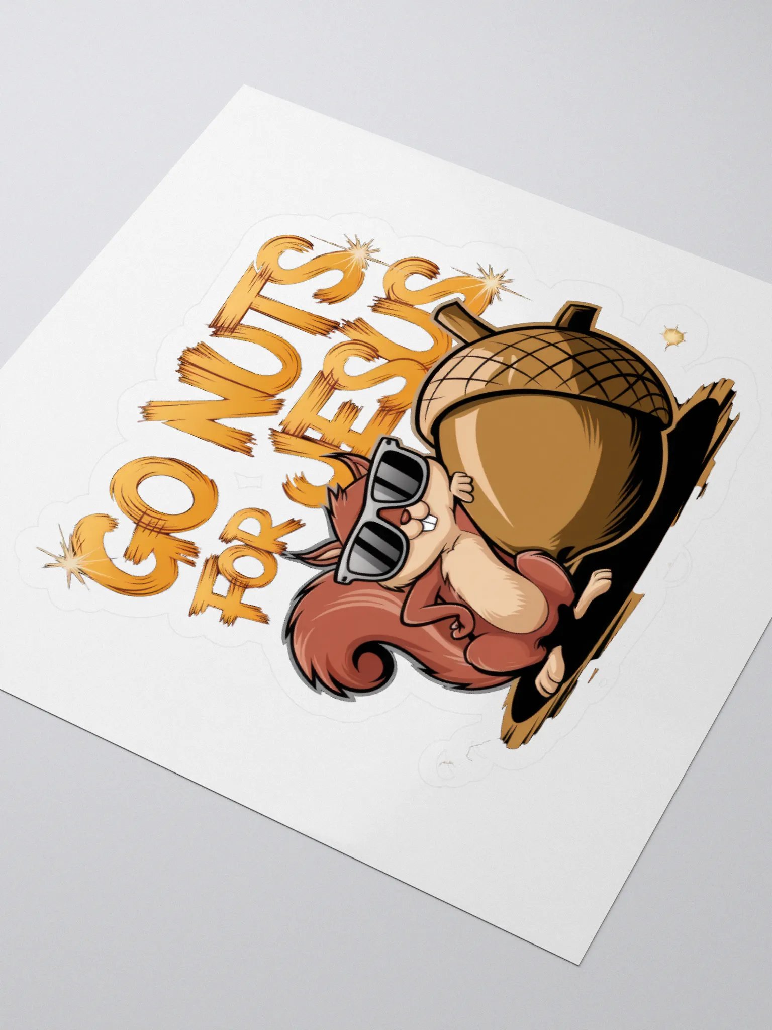 Go nuts for Jesus Cut Stickers product image (3)
