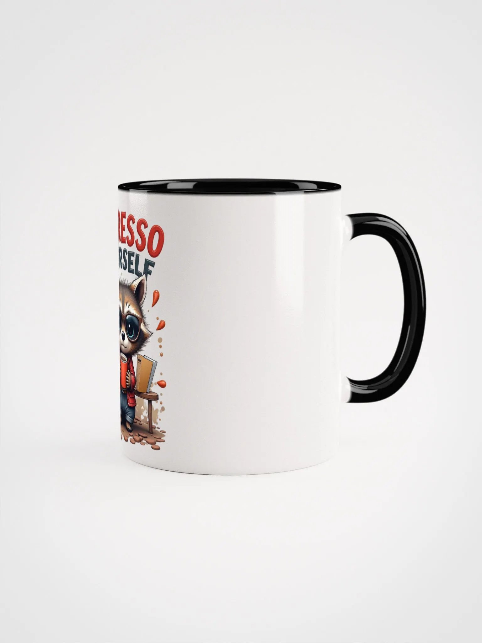 Espresso Raccoon Ceramic Mug product image (3)