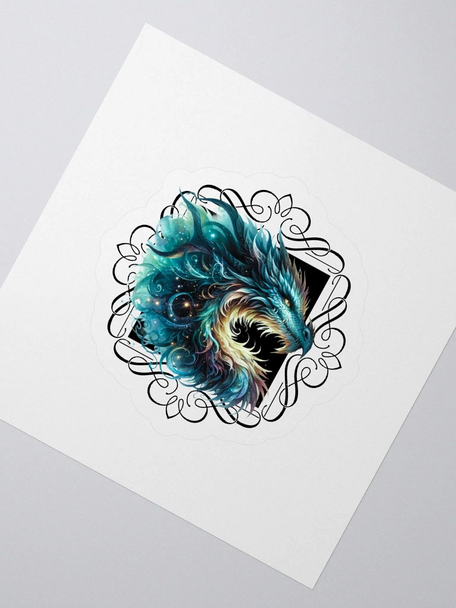 Mystic Aqua Dragon Kiss Cut Stickers product image (7)