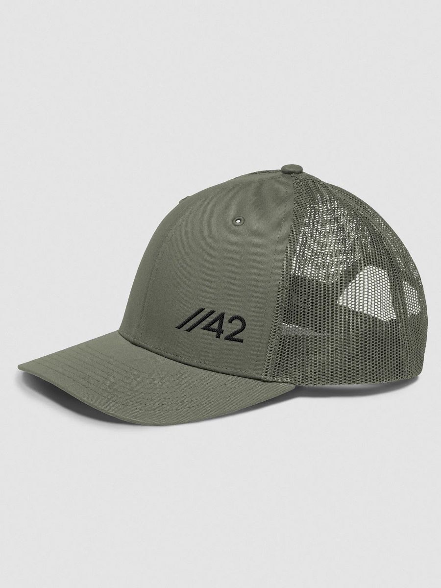 //42 "Trucker" Cap (black thread) product image (1)
