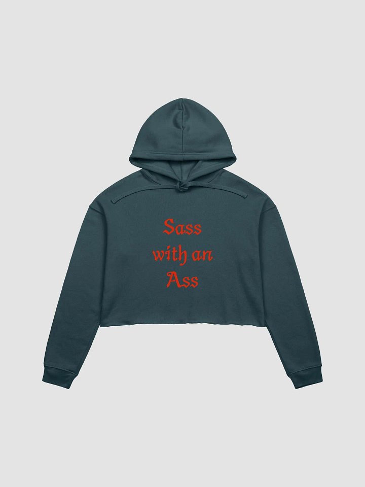 Sass with an Ass Fleece Crop Hoodie product image (8)