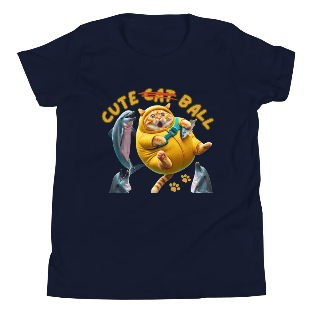 'Cute Not Cat But Ball' Youth T-Shirt 🙀🐬🏐 product image (142)