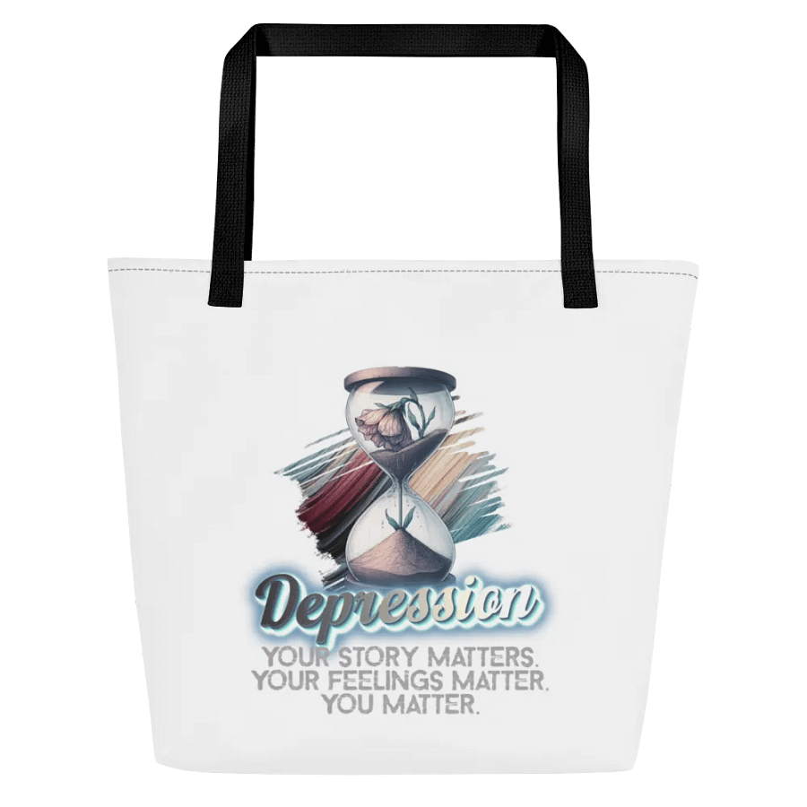 Depression Large Tote Bag w/ Pocket product image (1)