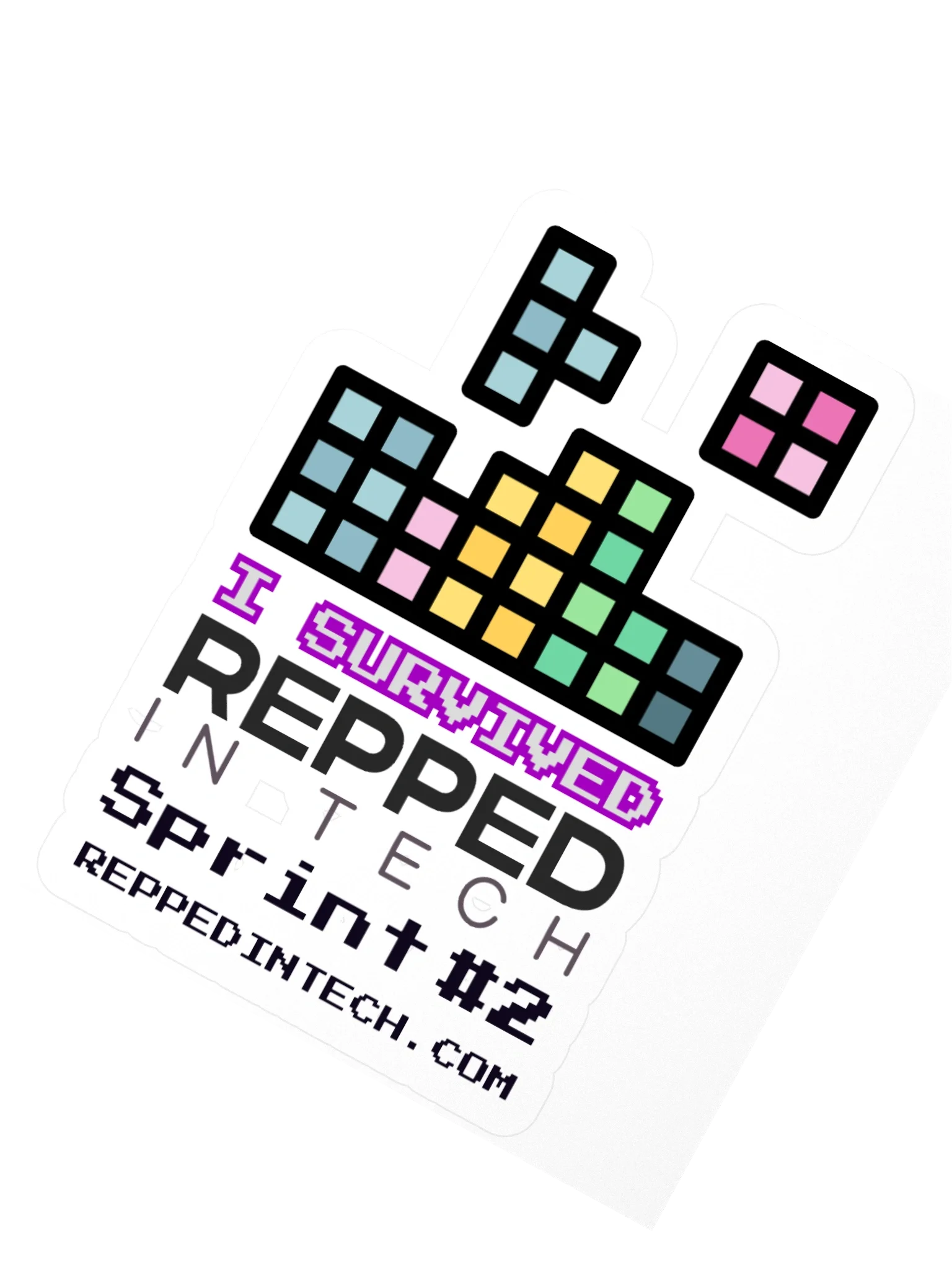 Repped Sprint #2 - I survived laptop sticker product image (2)